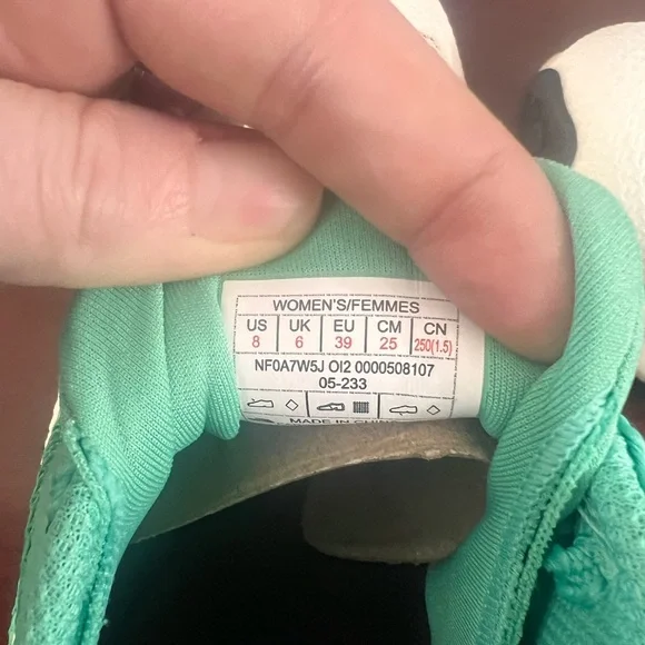 The North Face Women's Teal and White Running Shoes Vectiv Pros - Picture 4 of 5